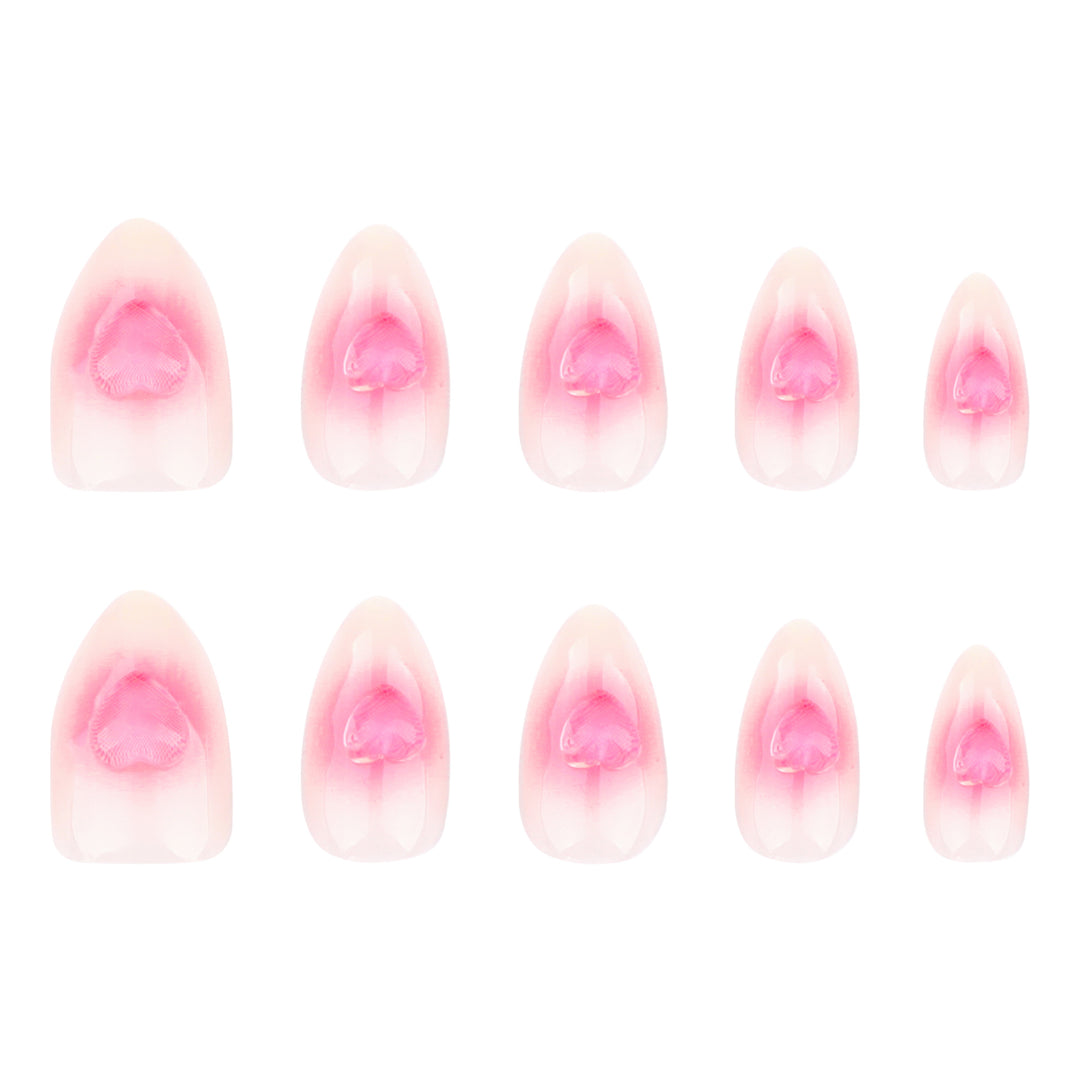 Artistic Nail Extensions with Rose Design Stornfield