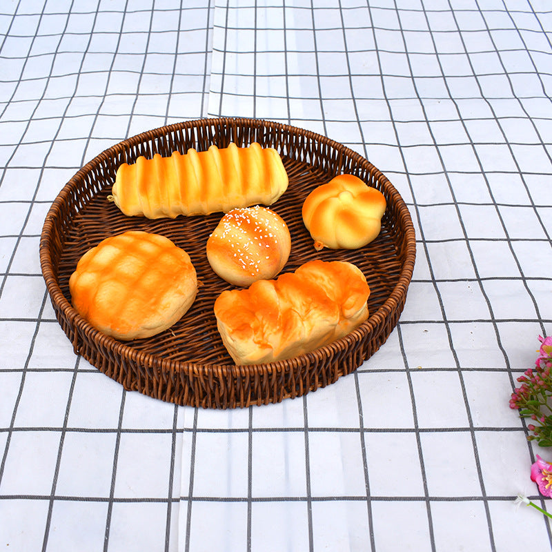 Round Woven Serving Baskets Set Stornfield