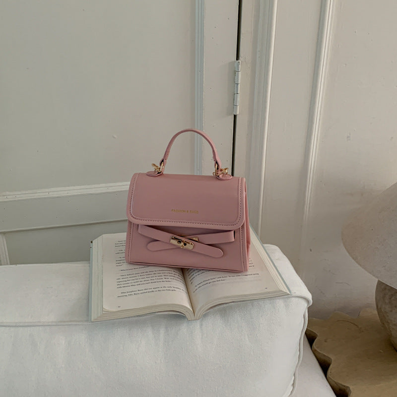 Luxurious Structured Handheld Satchel