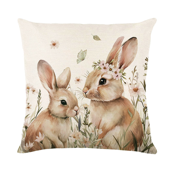 Polka Dot Easter Decorative Throw Pillow Cover with Hidden Zipper