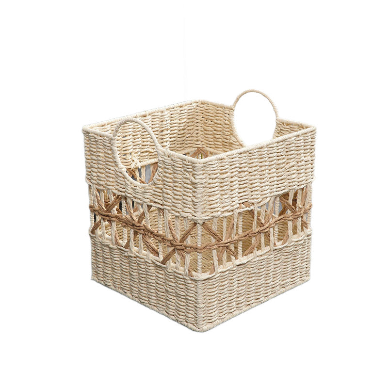 Woven Storage Basket with Handles Stornfield
