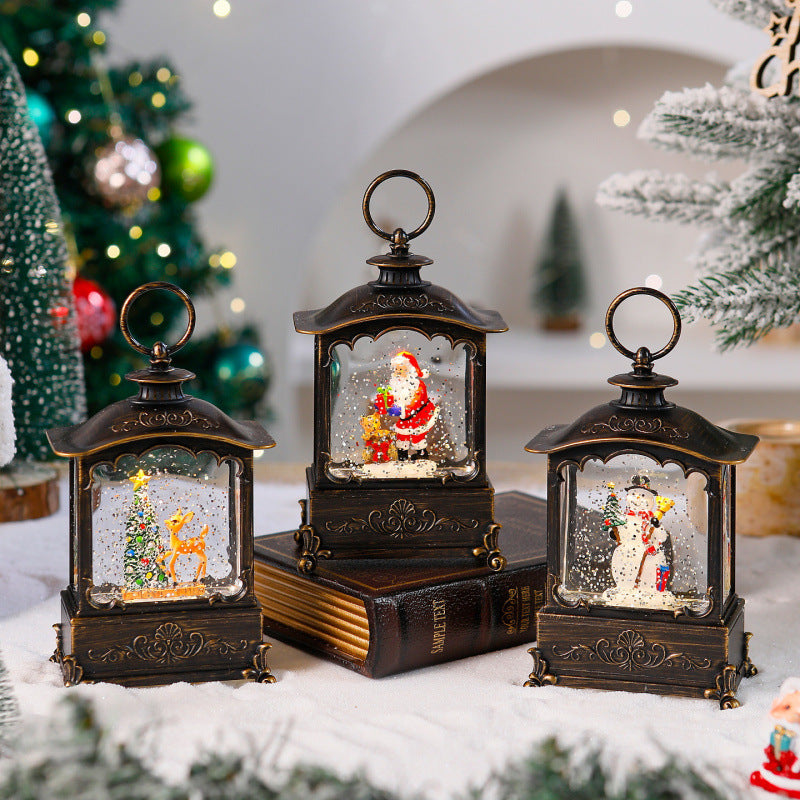 Lighter lantern with snow scenes Stornfield