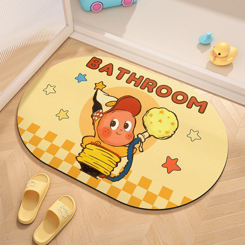 Cute Cartoon Character Welcome Mat