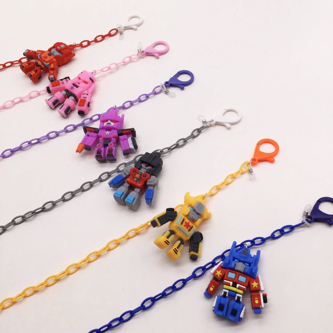 Playful glasses holder chain with robot motif Stornfield