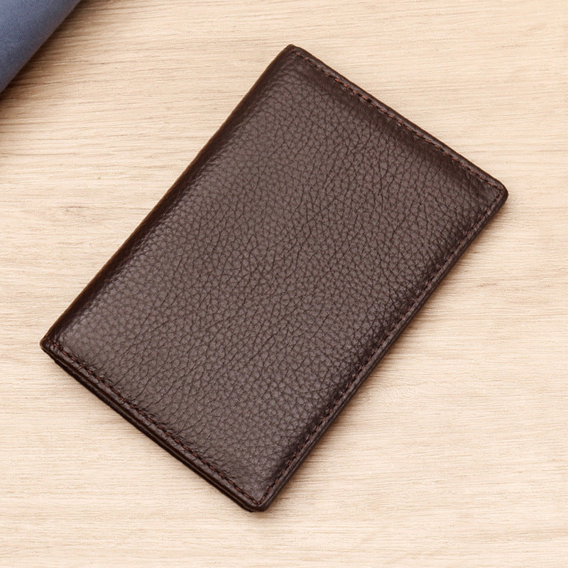 Premium Textured Leather Card Holder Stornfield