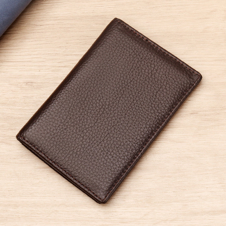Premium Textured Leather Card Holder Stornfield