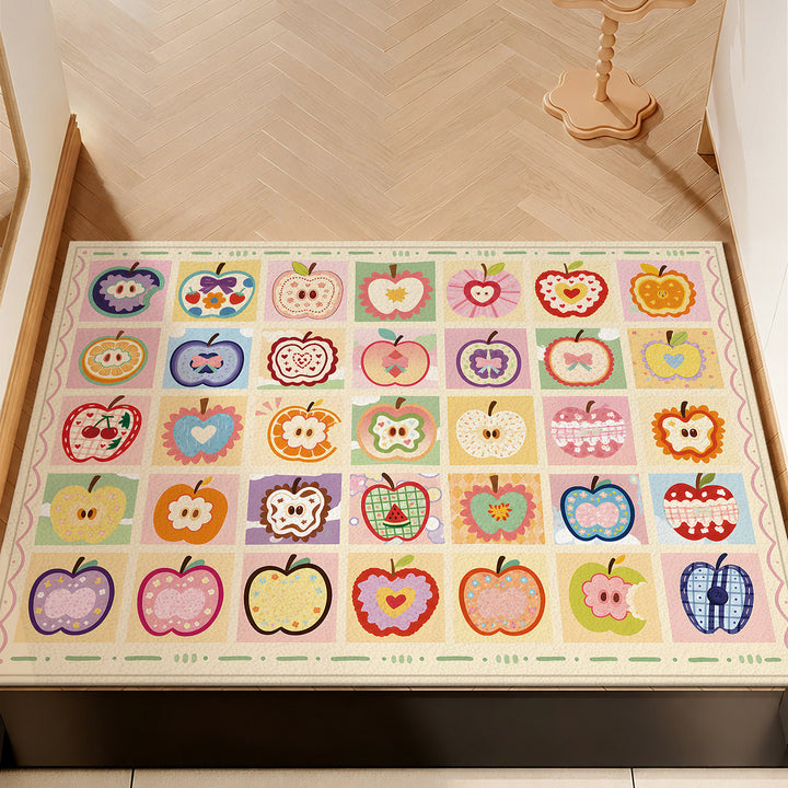 Whimsical Character Design Floor Mat