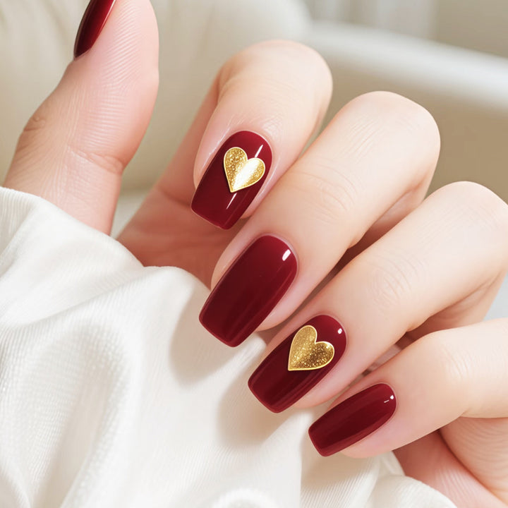 Heart-Embellished Nail Art Set Stornfield