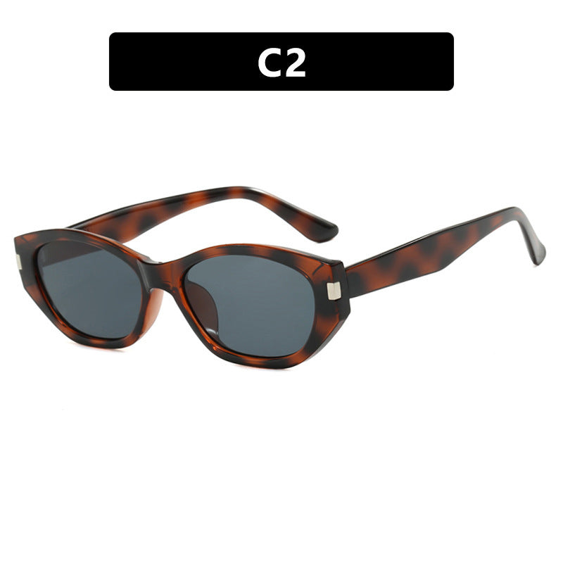 Women's fashionable cat-eye sunglasses with elegant, transparent frame Stornfield