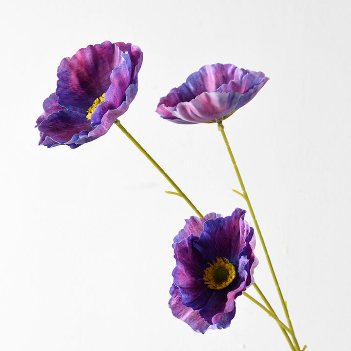 Decorative Artificial Poppy Flower Stem