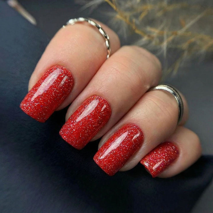 Glittering artificial nails with high-gloss effect Stornfield