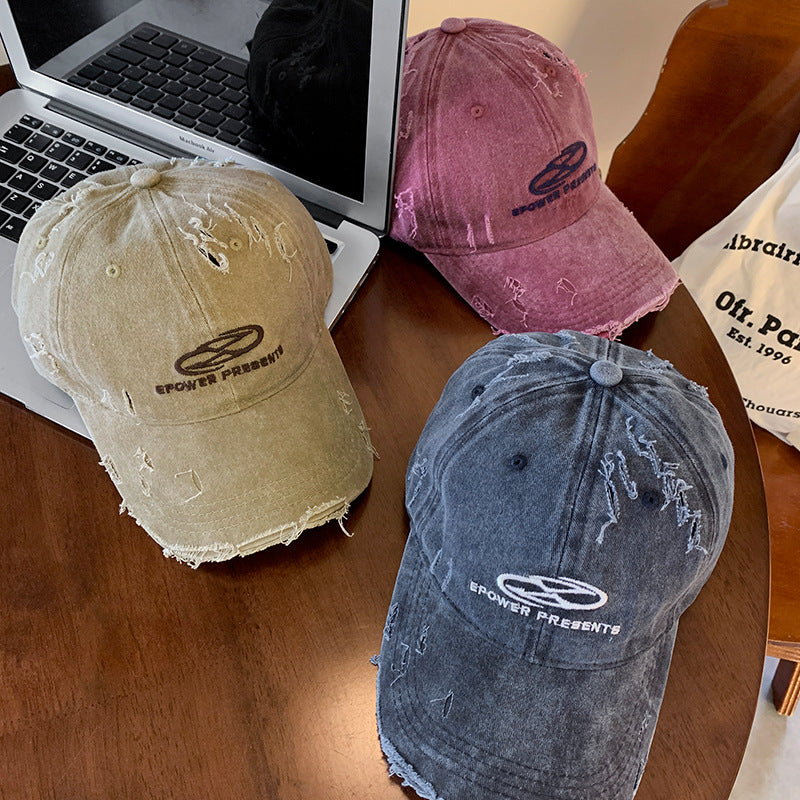 Men's Distressed Denim Baseball Cap Stornfield 1784270624