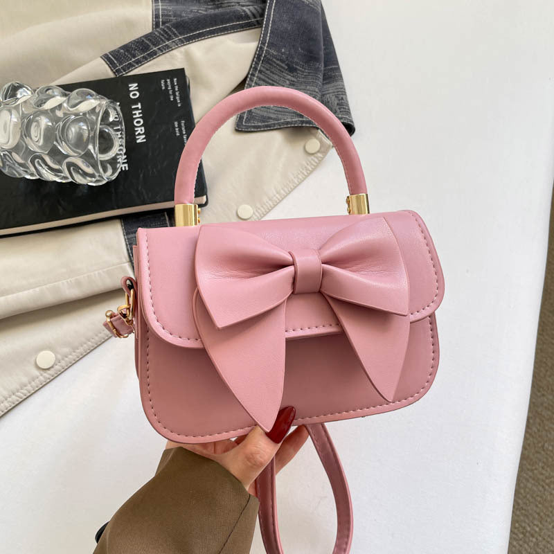 Bow-Accent Structured Handbag
