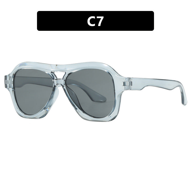 Ladies fashionable sunglasses in innovative design with wide frame Stornfield