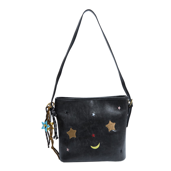 Shoulder bag with charming applications Stornfield