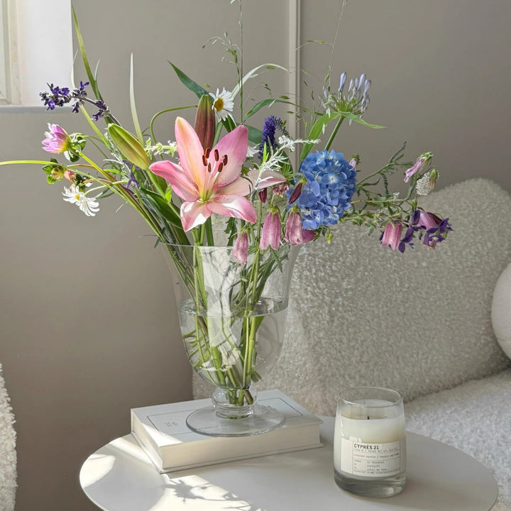 Tall Vintage-Inspired Stemmed Goblet with Pedestal Base Stornfield