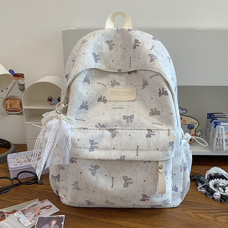 Stylish Butterfly Print Backpack Stornfield