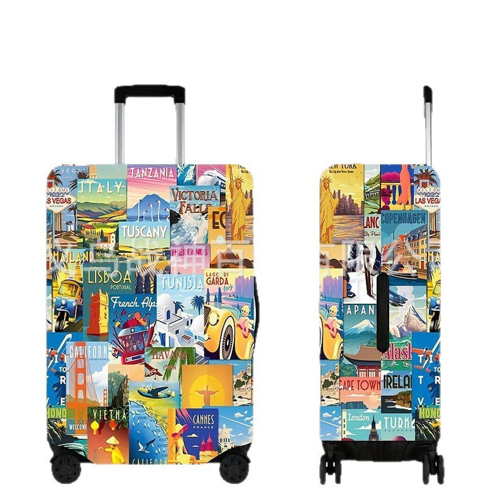 Vintage Travel-Inspired Hard Shell Suitcase Stornfield