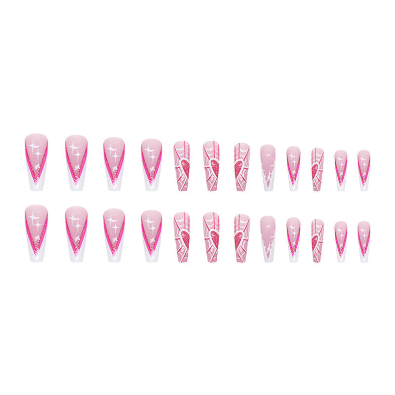 Artistic Spider-Web Press-On Nail Tips Stornfield