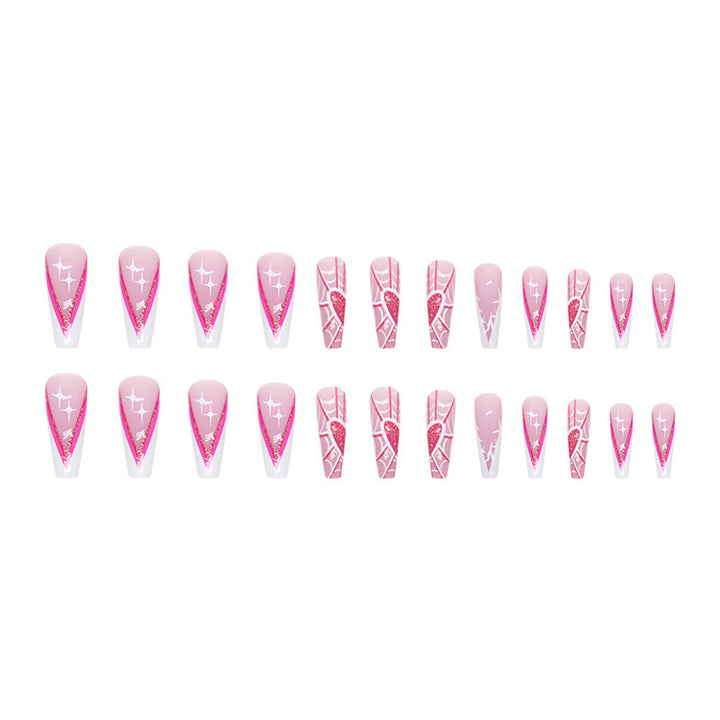 Artistic Spider-Web Press-On Nail Tips Stornfield