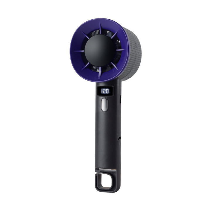 Unisex Portable Hand Fan with LCD Display and USB Charging Function Stornfield