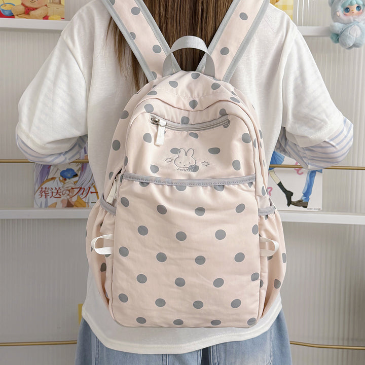 Fun Polka Dot Patterned Backpack Stornfield