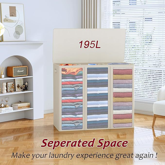 Large storage chest with lid and interior compartments Stornfield