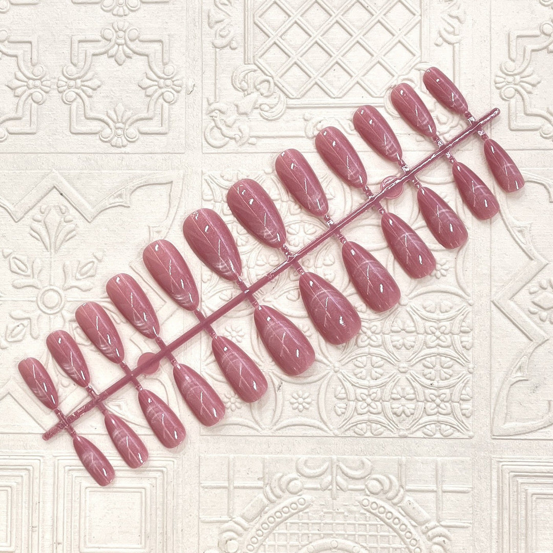 Glossy Elegant Almond-Shaped Press-On Nails Stornfield