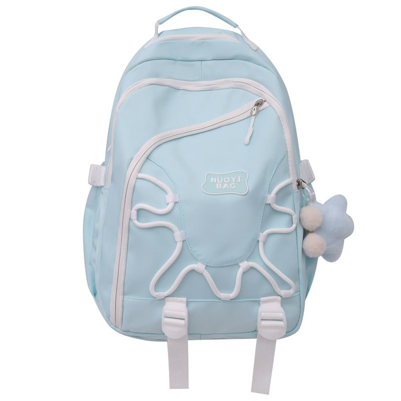 Playful Character Embroidered Backpack Stornfield