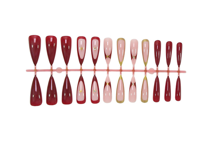 Art nail set with elegant tips and glamorous details Stornfield