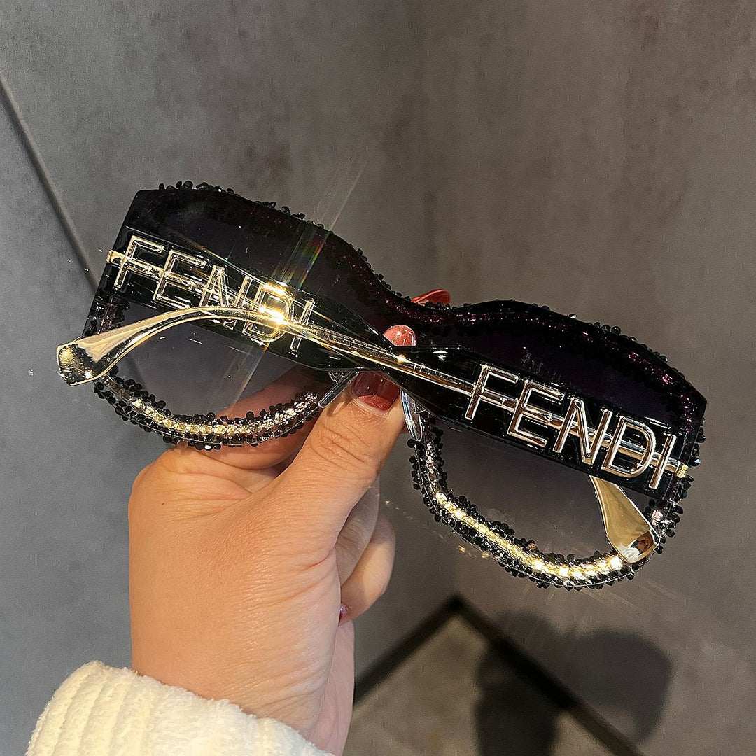 Women's Glamorous Sunglasses with Striking Crystal Frame Stornfield