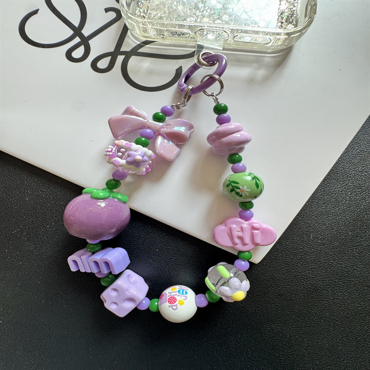 Decorative Beaded Charm Keychain Stornfield 1790135913