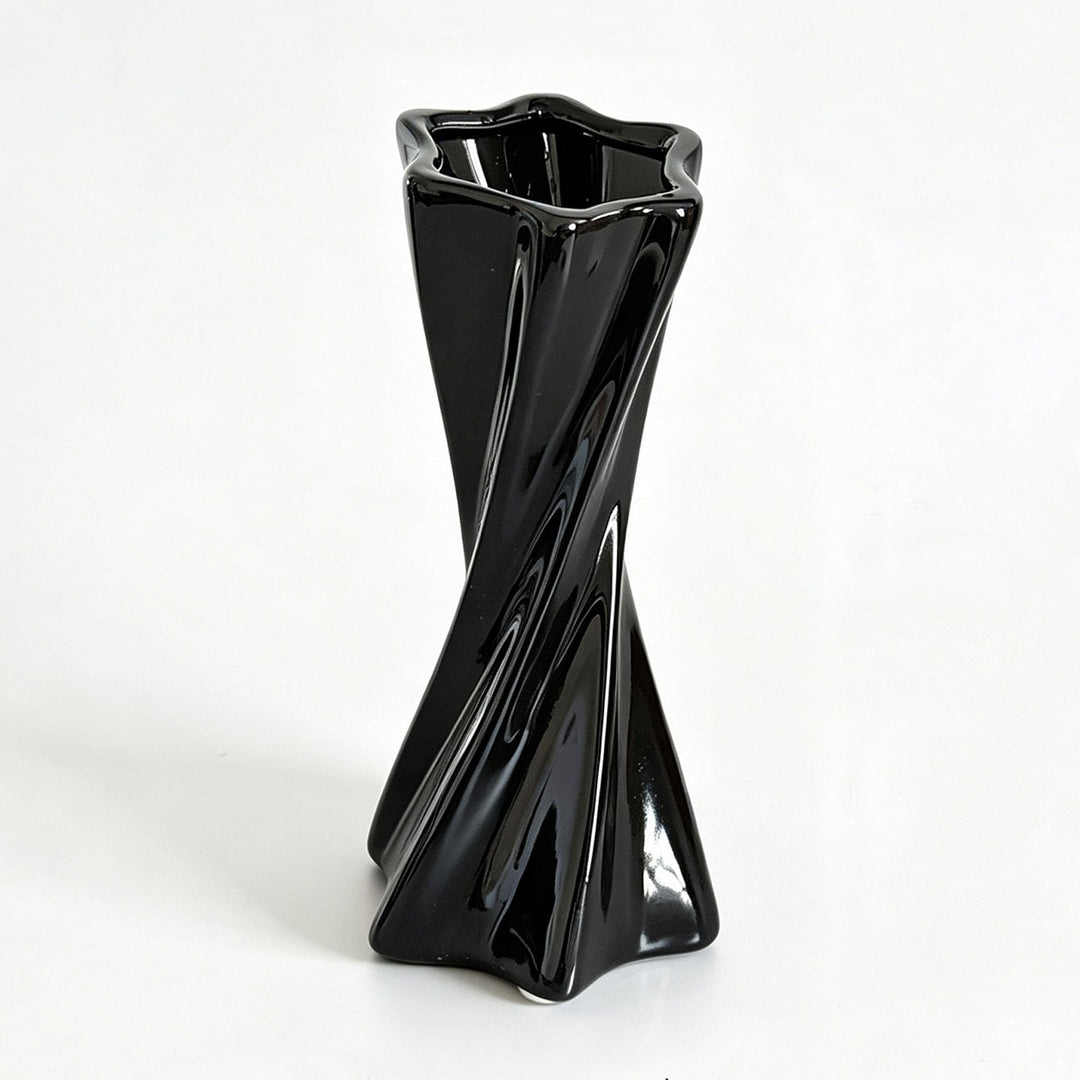 Twisted Modern Ceramic Vase