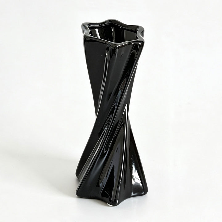 Twisted Modern Ceramic Vase