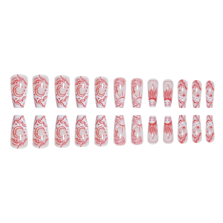 Artistic Patterned Press-On Nails Stornfield
