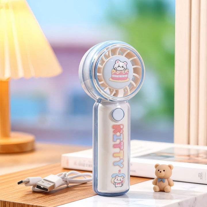 Ladies Portable Hand Fan with Playful Design Stornfield