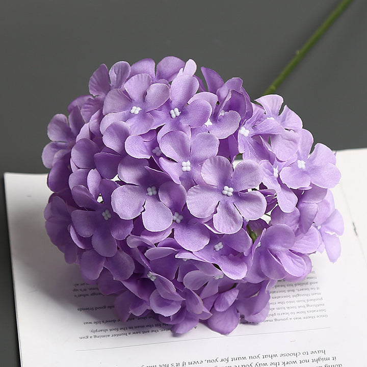 Realistic Floral Hydrangea Stem