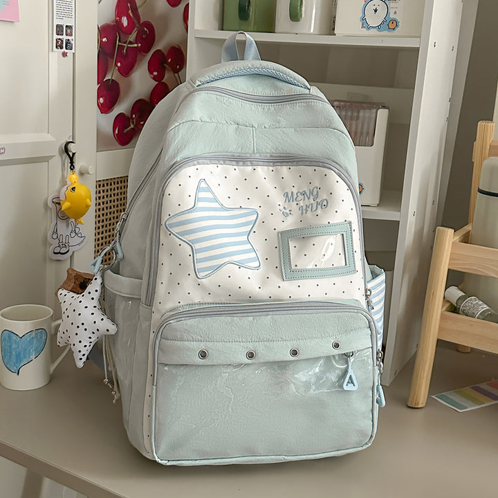 Playful Star-Embellished School Backpack Stornfield