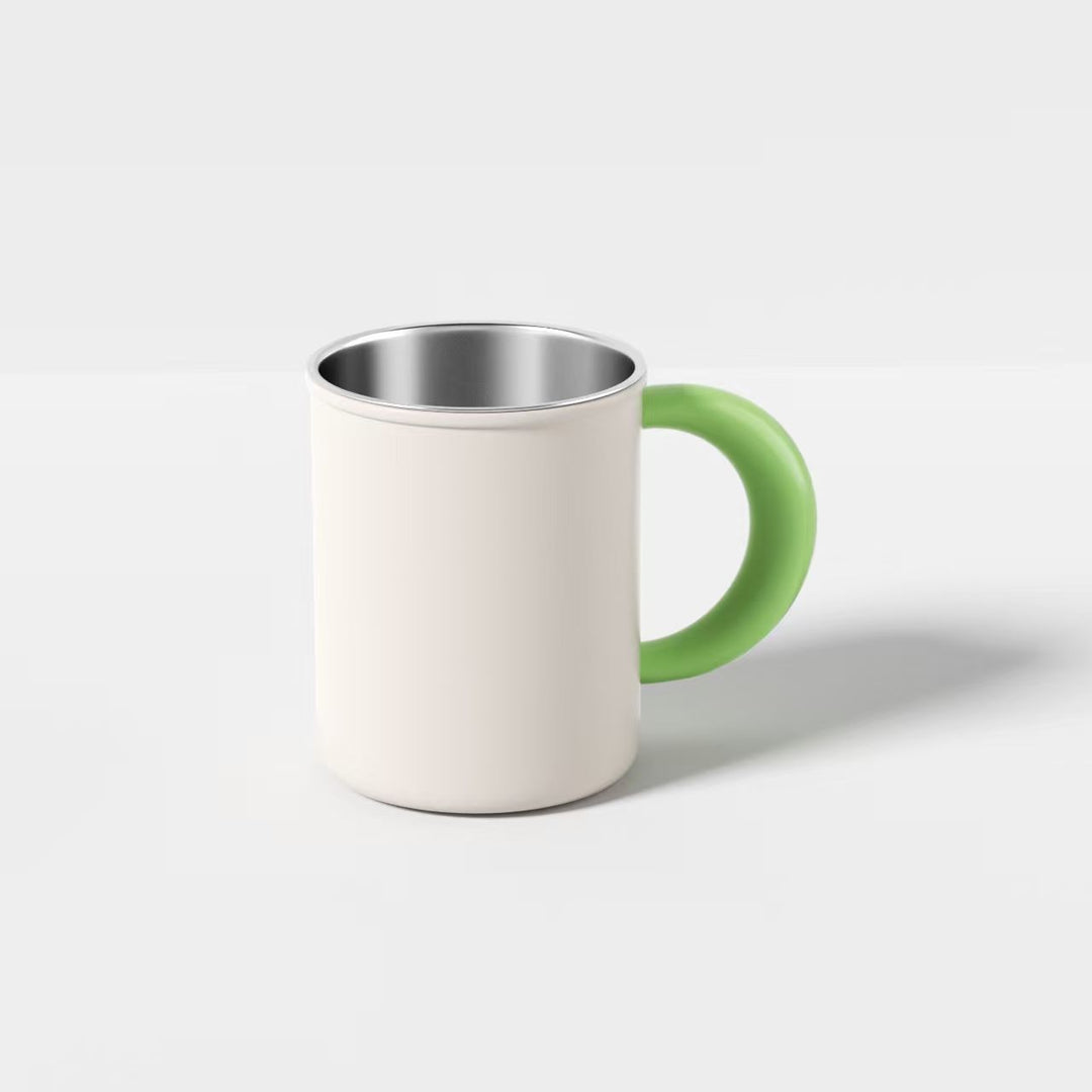 Stainless Steel Coffee and Tea Cup with Ergonomic Handle Stornfield