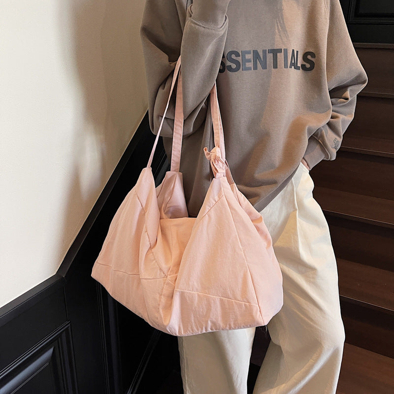 Textured Fabric Shoulder Hobo Bag Stornfield