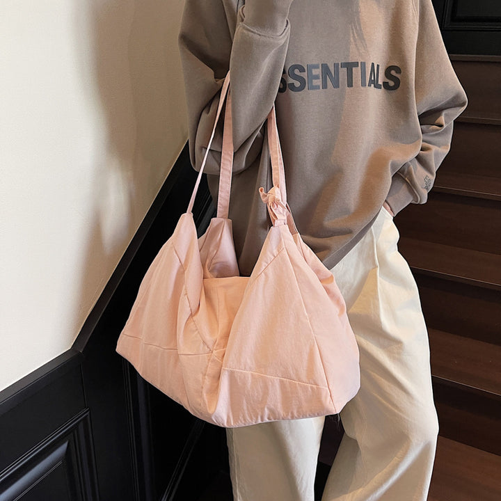 Textured Fabric Shoulder Hobo Bag Stornfield