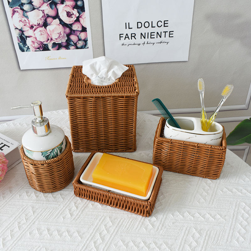 Handcrafted Woven Storage Basket with Open Top Stornfield