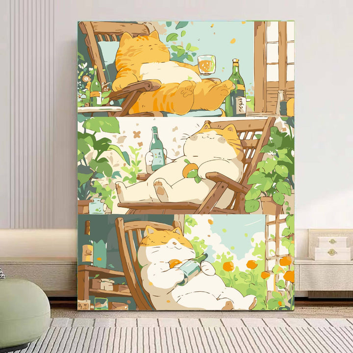 Playful Panda Illustration Canvas Art Stornfield