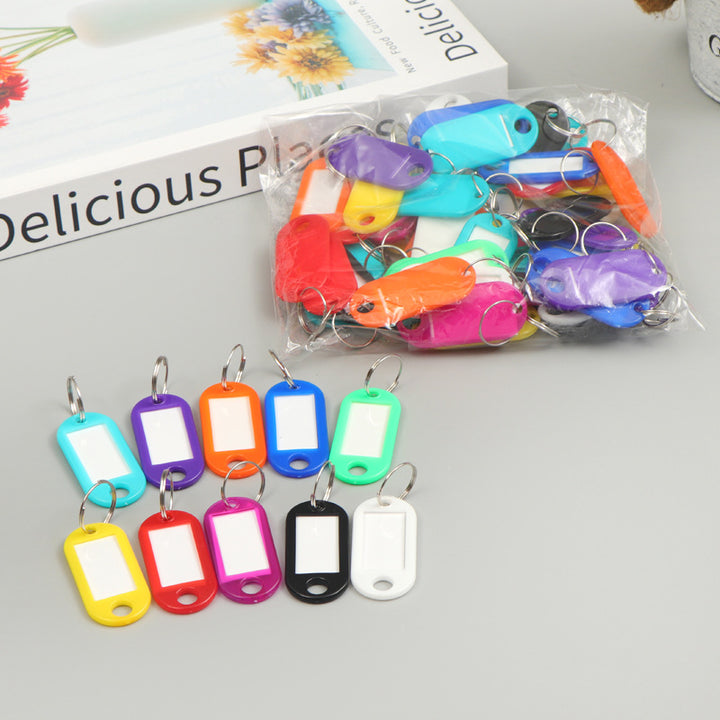 Unisex label tags with key ring and writable field Kalsten