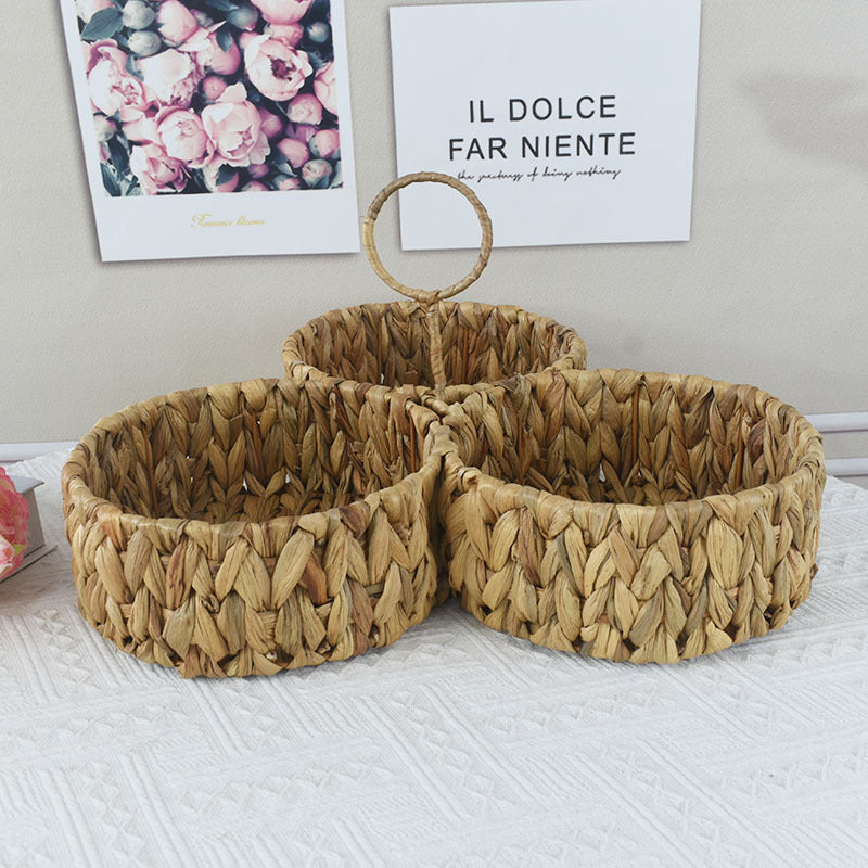 Multi-Sectional Handcrafted Woven Storage Basket Stornfield