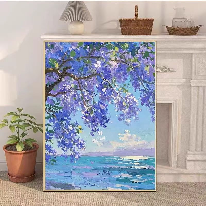 Lush Lavender Floral Canvas Art Print Stornfield