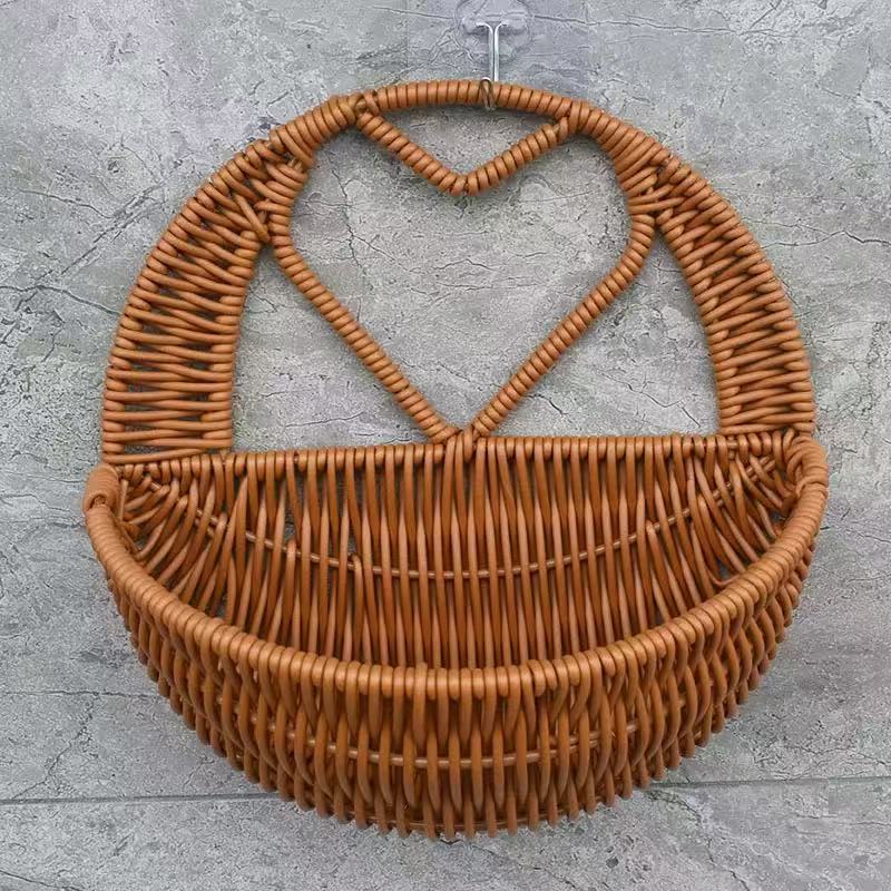 Heart-Shaped Woven Storage Basket Stornfield