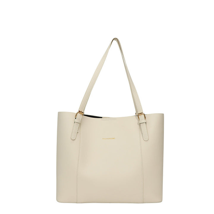 Sleek Minimalist Leather Tote Bag Stornfield