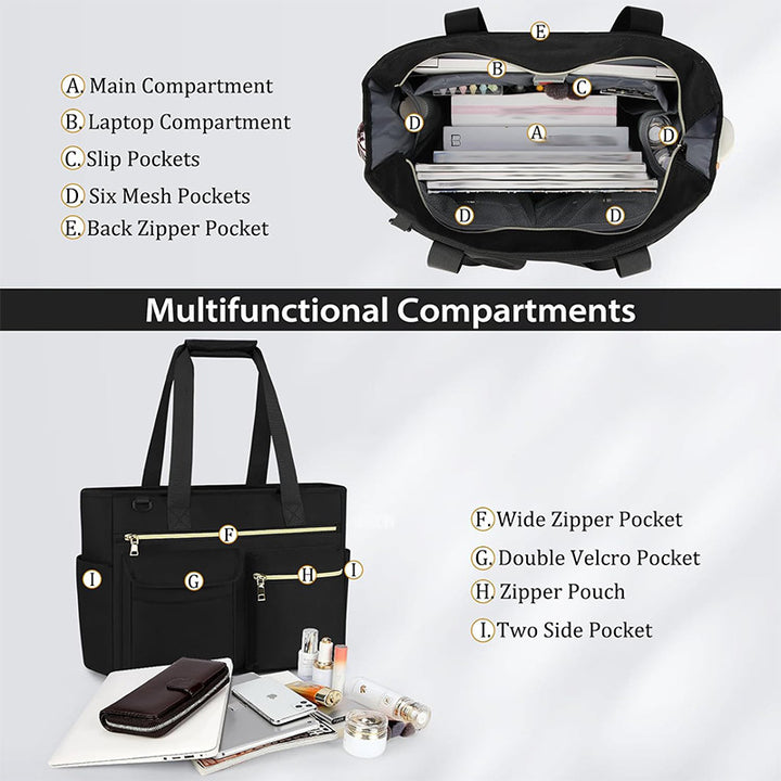 Practical Laptop Bag with Versatile Compartments Stornfield