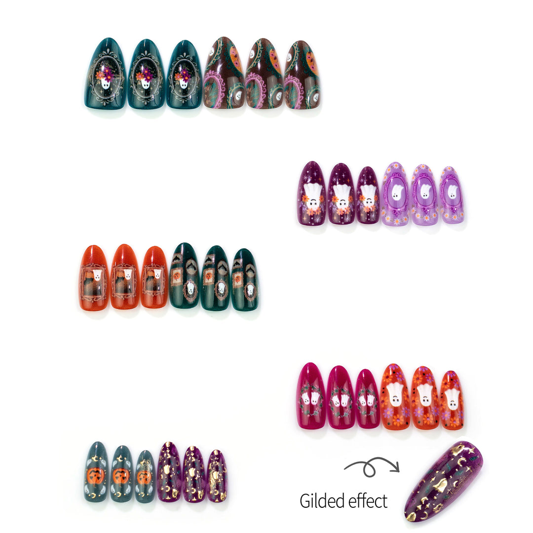 Halloween-Themed Decorative Press-On Nail Set Stornfield